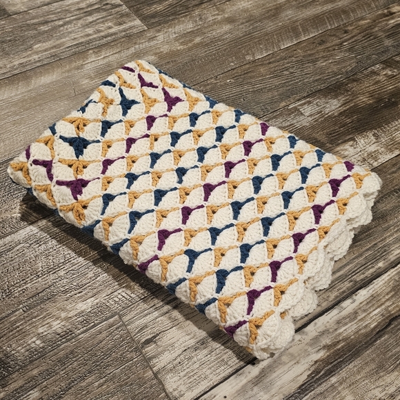 Handmade Crochet Blanket - Picture 3 of 3